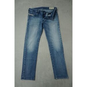 Diesel Jeans Mens 33x31 D-Bazer Regular Tapered Leg Stretch Distressed 0097Y